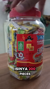 Permen Karet Yosan Renceng Isi 25Pcs Dan Toples Isi 200Pcs