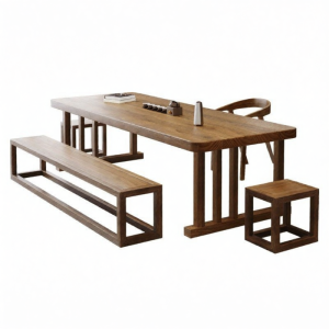 Chinese Style Zen Tea Table Real Wood Large Panel