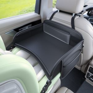 SEAMETAL Car Seat Back Tray Childrens Dining Table For Toy Organizer Large Tabletop With Multiple Storage Pocket Waterproof