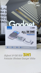 Gadget MIX Diginut W-125 15W 3IN1 Foldable Wireless Charger/ ALL-IN-ONE Magnetic Wireless Charging Station Digi Nut Charger - Lazada