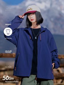 MiiOW | เสื้อคลุมกันแดดแบบสวมหัวสำหรับกลางแจ้งสำหรับผู้ชายและผู้หญิงในฤดูร้อน เสื้อกันฝนแบบบางพิเศษป้องกันรังสียูวี UPF50+