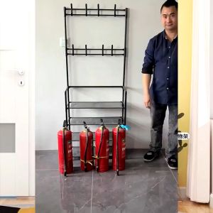 Kệ Để Giày Dép Chữ L 4 Tầng Thông Minh Kèm 8 Móc Treo Quần Áo Và Đồ Dụng Khác Chất Liệu Thép Chịu Lực Tốt Cố Định Không Rung Lắc - Kệ Để Giày Dép 4 Tầng - Tủ Giày Tủ Đựng Giày - Giá Đển Giày Dép Có Móc Treo Tiện Lợi