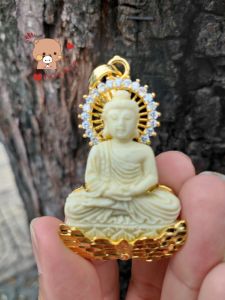 Mặt Dây Chuyền Phật Thích Ca Mô Ni Trái Ngà Loại Cao Cấp (Có Video) Lokalo - Đeo Hoặc Để Bàn Thờ May Mắn Bình An 22822