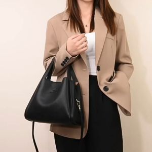 Fashionable Soft Leather Womens Crossbody Shoulder Tote Bag