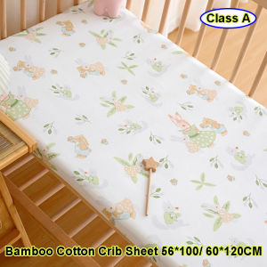 Mỏng mùa hè mát ga vừa với cũi sợi tre Giường gấp cho bé sơ sinh bọc bảo vệ nệm với dây chun