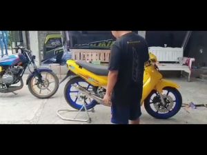 Knalpot Standar Racing Satria 2Tak Full Stainless ORP7 Racing Exhaust - PROMO GRATIS KAOS