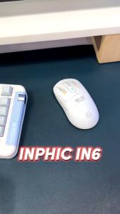 Chuột không dây Bluetooth Gaming Inphic IN6 3 chế độ kết nối pin sạc có App tùy chỉnh 26.000 DPI Led RGB