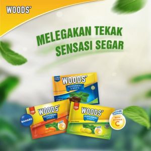 Woods Lozenges Sore Throat Relief🍃 6s x 15packs/box - Assorted Flavours(Sugar free Ori🌿/ Lemon/Original/ Lemon🍋/Orange🍊/Cherry🍒/Blackcurrant🫐/HoneyLemon🍯)