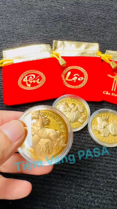 ⭐TẾT 2026 ⭐ SỈ 10 Thỏi Ngựa Thần Tài Mạ Vàng Tặng Kèm Túi Nhung Phúc Lộc Phong Thủy May Mắn Tết 2026