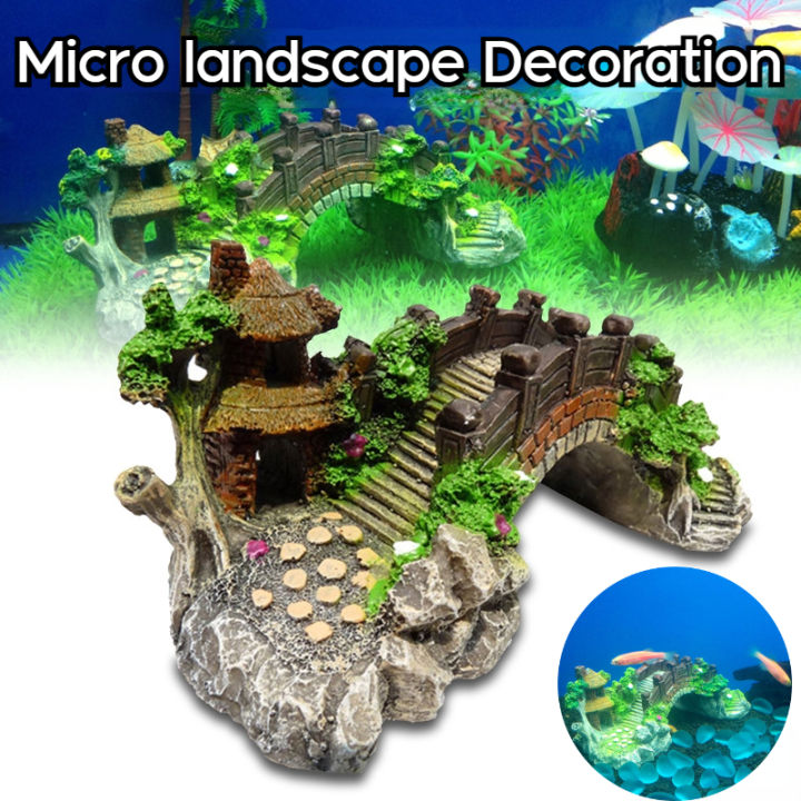 Cldaisy 1Pc Miniature Resin Bridge Stair Stone Straight Bridge Stairs Steps Garden Fairy Ornament Flower Pot Plant Micro Landscaping Decor Bonsai Craft Straight Stairs Outdoor Garden Sculptures