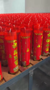 [Local Warehouse] 1 day 3 days 7 days 15 days Pair pack [Red/Yellow] Ghee lamp / Ghee candle Plant ghee lamp for worship at home Candle without smoke Candle for worship Round candle Butter Lamp Candle