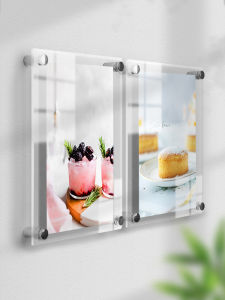 Acrylic Wall Hanging Picture Frame Company Regulations Advertisement Poster Display Case School Teacher Profile Showcase