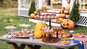 4 Layer Wooden Cupcake Tower Stand Wooden Cupcake Stand Wooden Dessert Display Rack Set Dessert Stand Buffet Set 360° Rotatable For 50 Cupcakes for Party Birthday Graduation Baby Shower Wedding