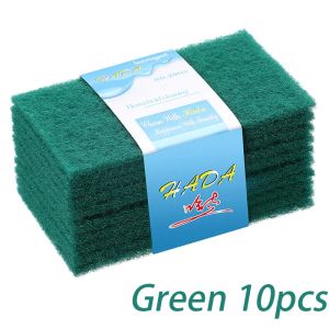 10/20/30 Pcs Scrub Pads Household Kitchen Oil Removal Dishwashing Pot Pads Scratch Free Multipurpose Reusable Cleaning Dishrag