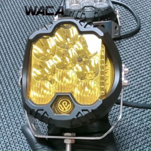 WACA ไฟLED (ขาอลูมิเนียม อัลลอย) รุ่น 90W(E49 ไซส์ใหญ่) ไฟ 3สเต็ป DC10-50Volt (1ชิ้น) ไฟสปอร์ตไลท์ อลูมิเนียม ไฟตัดหมอก ไฟส่องทาง จักรยานไฟฟ้า ไฟออฟโรด FKA