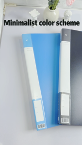 3 Ring Long Flexible Loose Leaf Binder Round Binde Waterproof PP Cover Page Separator 27x37CM