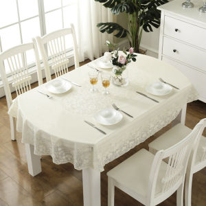European-Style Oval PVC Light Luxury High Grade-Sense Tablecloth