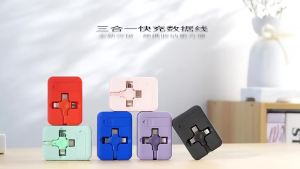 3 in 1 Retractable Fast Charging Cable with Phone Holder Charger Cable Type C/Micro Phone Cable with Phone Stand