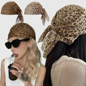 Y2K Style Leopard Turban Bandana: A Must-Have Vacation Accessory