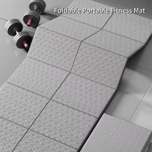 Foldable Lightweight Yoga Mat Portable Non-Slip Soundproof Home Fitness Pad Student Dorm Single Dance Exercise Mat
