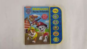 Paw Patrol Sound Book Pawsome Farm Friends for Kids & Toddlers with 6 Sounds To Play