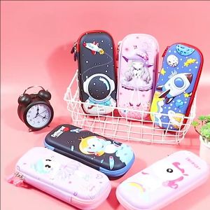 3D Unicorn Pencil Case Student Large Size Stationery Box Girl boy Childrens Pencil Boxes bag crayon