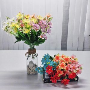 Bunga Tangkai Hias Krisan Apple Blossom Plastik Artificial Dekorasi Ruangan Rumah Meja COD PBP109