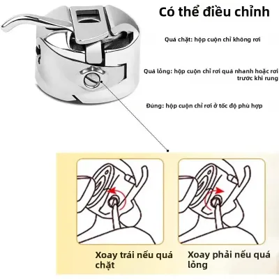EELHOE | Hộp Suốt Chỉ Máy May Kim Loại Chính Xác Cao Dùng Được Cho Nhiều Loại Máy May Gia Đình Đồ Thủ Công DIY Dụng Cụ Dệt May Nữ