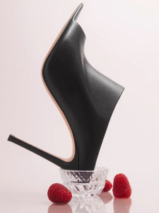 รองเท้าแตะส้นสูงหัวแหลม หนังวัว ทรงปากปลา สำหรับผู้หญิง รองเท้าแตะแบบสวม สไตล์อังกฤษ รองเท้าแฟชั่น รองเท้าแตะส้นสูงแบบสวม ส้นสูง ทรงปากปลา