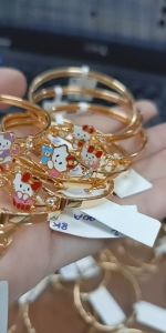 GELANG ANAK EMAS BISA UNTUK USIA 3-5 THN KADAR 375% DENGAN VARIAN BENTUK KARAKTER LUCU KODE GBA 10 GBA 12 GBA 11B DAN GBA 14