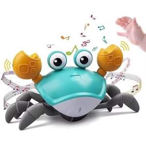 COD mainan anak bayi crab  kepiting dengan sensor dan musik berjalan