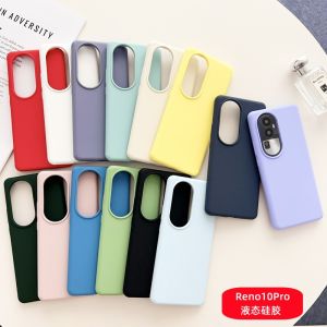 New Liquid Silicone Phone Case for OPPO Reno Series Protective Soft Shell Anti-Fall Men Women Style And Simple Design