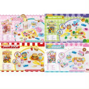 Children And Girls Play With Toys Pretend To Play With Kids Toy Supermarket Cash Register Simulation Scene Girls Toy Set