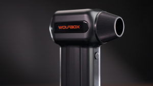 WOLFBOX MF60 Compressed Air Duster-110000RPM Super Power Electric Air Duster 3-Speed Adjustable Rechargeable Cordless Air Blower with Fast Charging for PC Keyboard Cleaning Car Home
