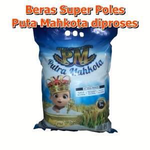 Putra Mahkota Beras Super Poles 5 kg Pulen Enak