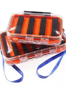 Portable Fly Fishing Hook Set Single Double Sided Storage Box Road Lure Hanging Rope Transparent Waterproof Fly Fishing Box