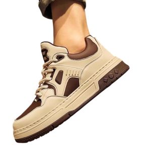 Giày Đế Dày Thường Ngày Cho Nam Giày Thể Thao Thường Ngày Giày Đế Dày Mùa Hè Mới Thời Trang Giày Đế Dày Màu Đen Trắng