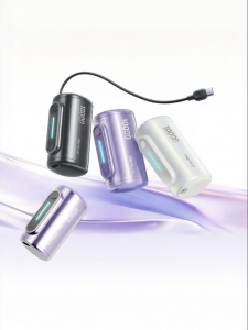 Remax | Safe for Air Travel Compact Fast Charging Built-in Cable Power Bank 10000mAh