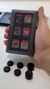 DOBE Switch 24 Slot Game Card Storage Box Portable Case Joystick Cover Analog Thumb Grips Caps TNS-1844