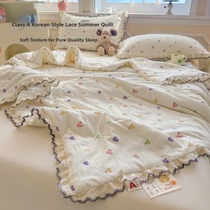 NAIYOUCHENG | Floral Lightweight Washable Summer Quilt