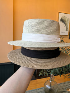 Mũ Rơm Chống Nắng Mùa Hè Mới 2025 Mũ Đi Biển Phong Cách Thường Ngày Cho Nữ Mũ Rơm Thắt Nút Bướm Thời Trang Trẻ Trung Mũ Rơm Trùm Đầu