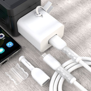 New Protective Silicone Case for Huawei Mate30/40W Charging Head Anti-Break Wrapping Rope Digital Accessories Earphone Organizer