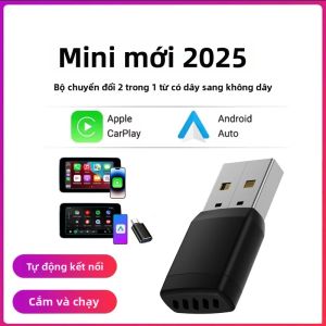 kebidumei | Bộ Chuyển Đổi Không Dây Thông Minh CarPlay Android Auto Kết Nối USB WiFi Bluetooth Cho Xe Nguyên Bản - Tương Thích Cập Nhật OTA