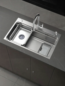 JIAYUN | Large Single Bowl Stainless Steel Kitchen Sink