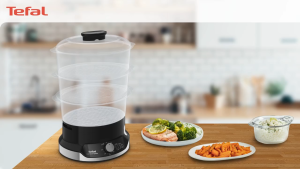 Tefal New Ultracompact Steamer 3 Tier (9L) - VC2048
