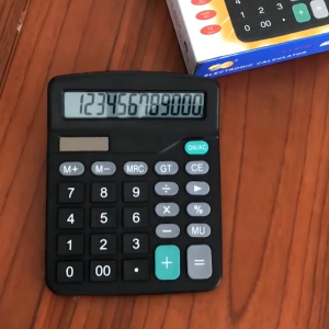 SN 12 Digits Battery Calculator High Sensitivity Keys Portable Calculator for School Fraction Calculator