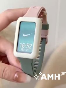 Strap silikon dual color plus bumper untuk Huawei Band 8 & 9