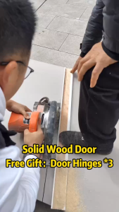 100% Real Wood Door for Main door/ bedroom/ office/ living room Wooden Door including free hinges