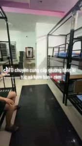 Giường tầng sắt trụ kí túc xá cho sinh viên có nhận làm kích thước yêu cầu giá rẻ