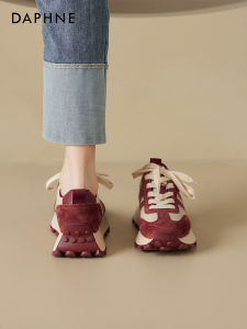 Daphne | Red Vintage Style Trainer Leisure Shoes